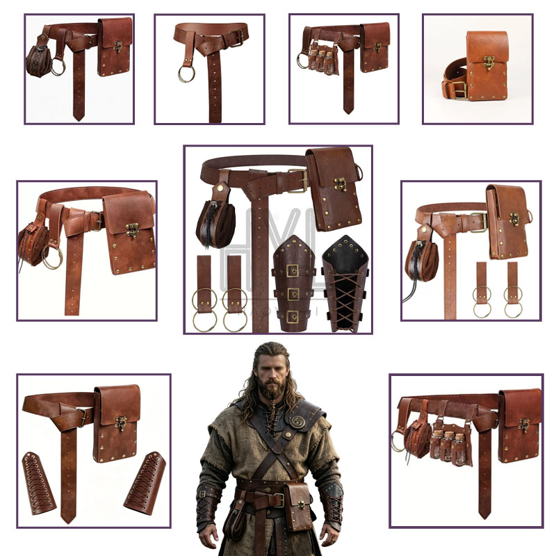 Cosplay Props - Ensemble d'accessoires médiévaux vikings, accessoires de