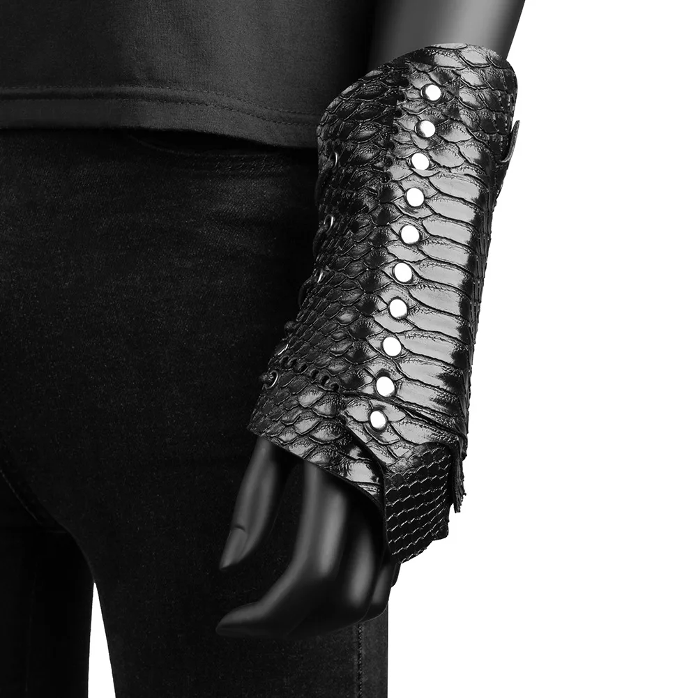 Cosplay Prop Pattern - Protège-poignets rétro médiévaux à motif serpent