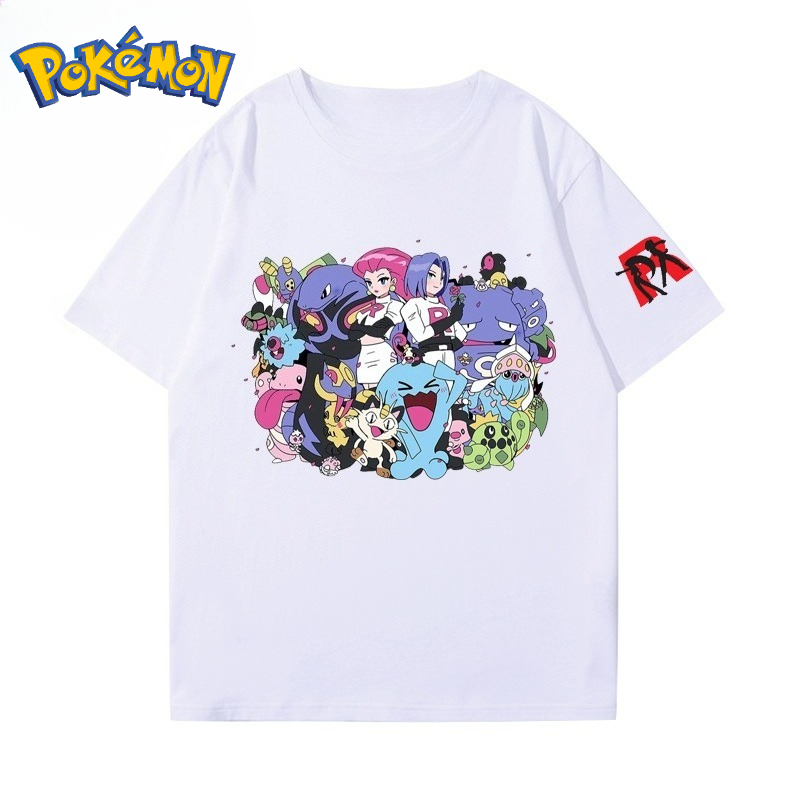 Pokeball Cosplay Prop - T-shirt imprimé équipe Rocket et groupe
