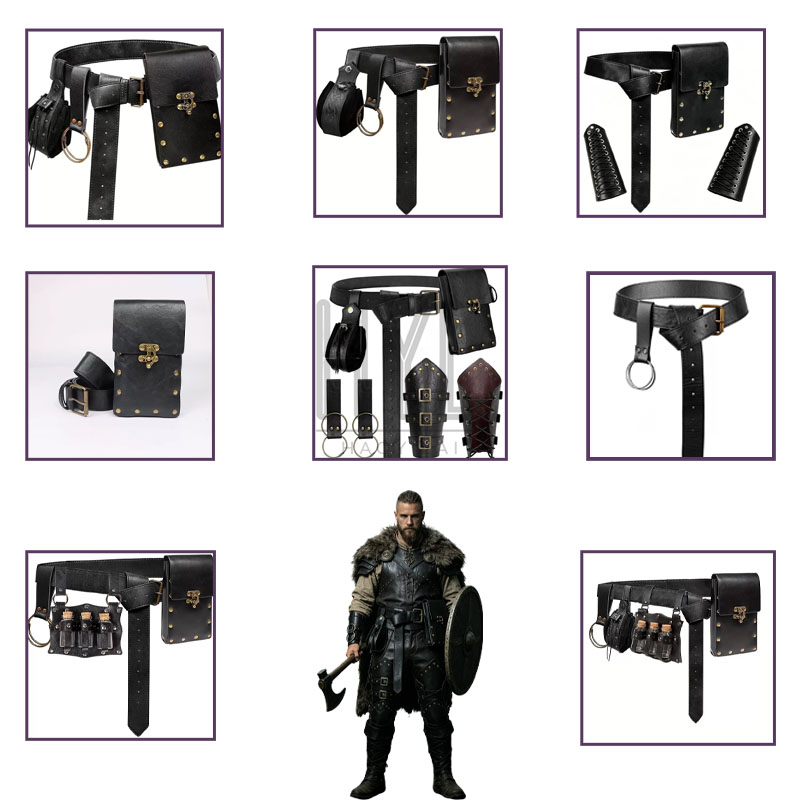 Cosplay Props - Ensemble d'accessoires de costume viking, accessoires