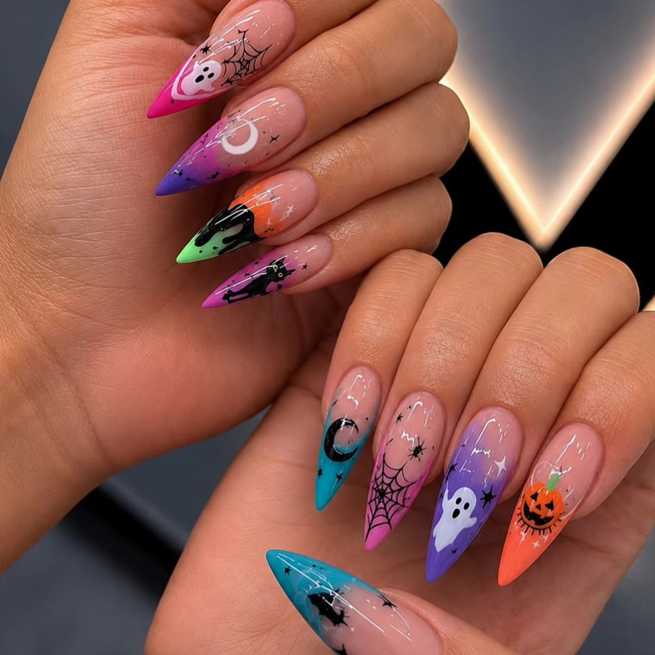 Cosplay Bat Prop - Faux ongles d'Halloween en forme de
