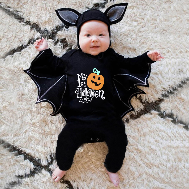 Cosplay Bat Prop - Costume d'halloween pour bébé, barboteuse chauve-souris