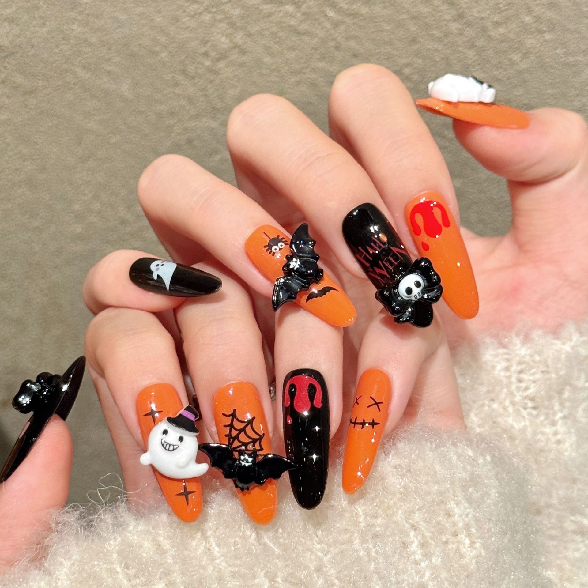 10 faux ongles longs et ovales - Cosplay Bat Prop avis et prix