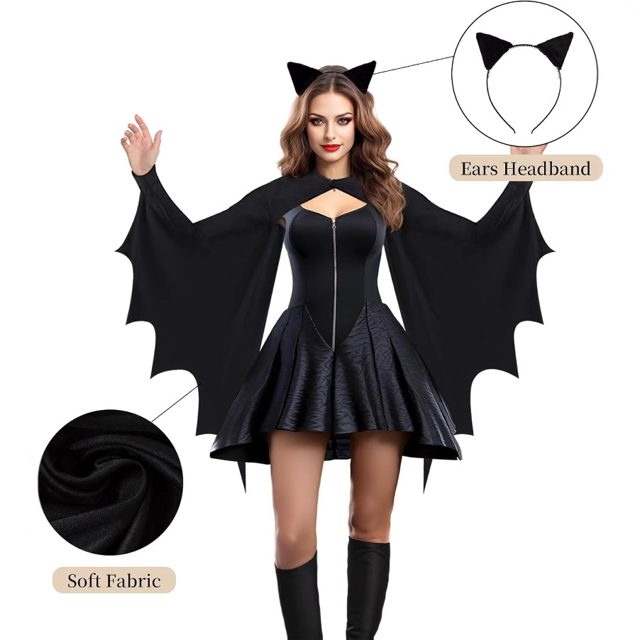 Costume d'Halloween unisexe po - Cosplay Bat Prop avis et prix
